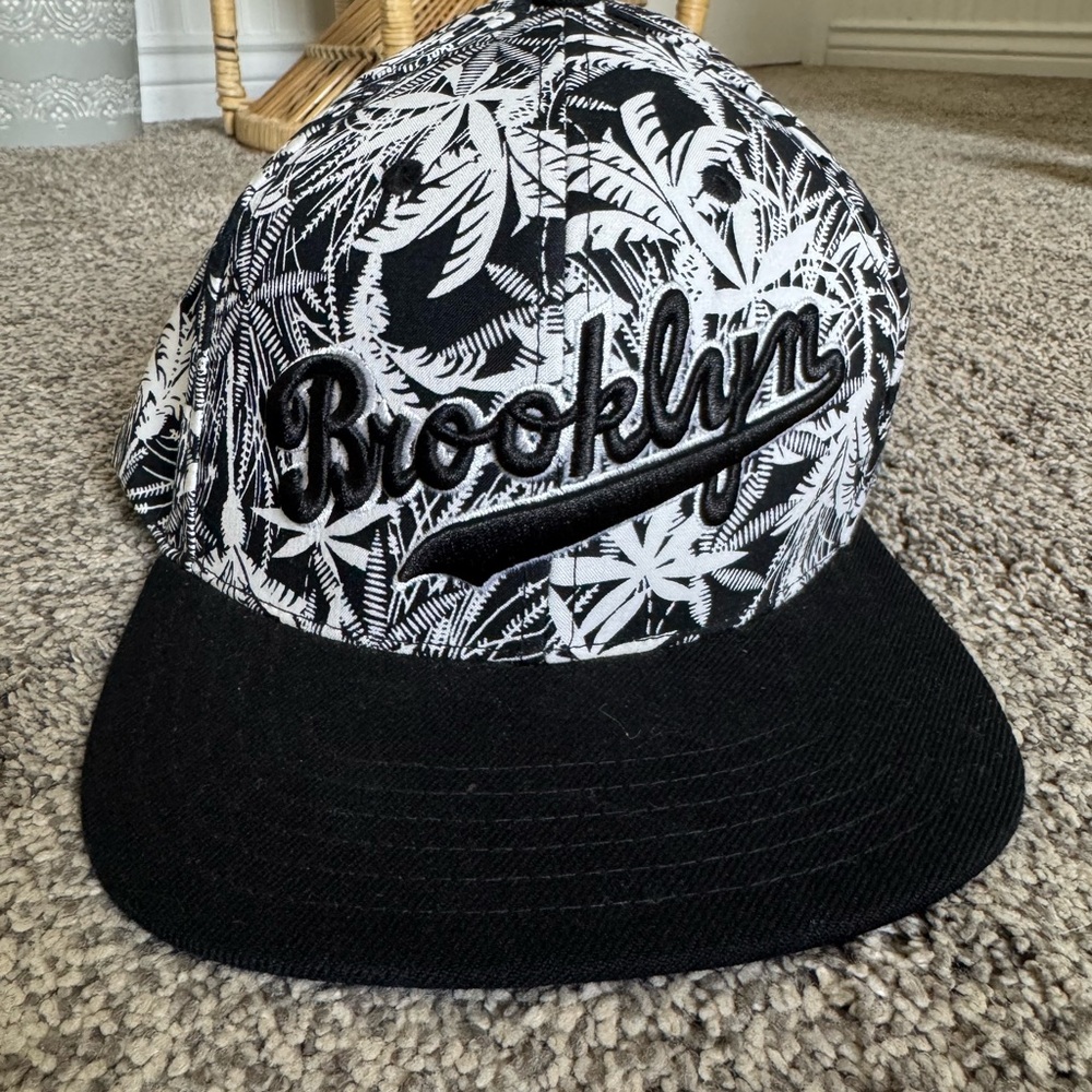 American Needle  Brooklyn Black and White Hat